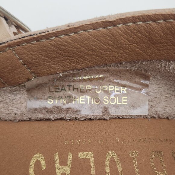 FABIOLAS Made in Spain EU Size 39- US Size 8 Leather Mary Jane Espadrilles - Picture 5 of 7